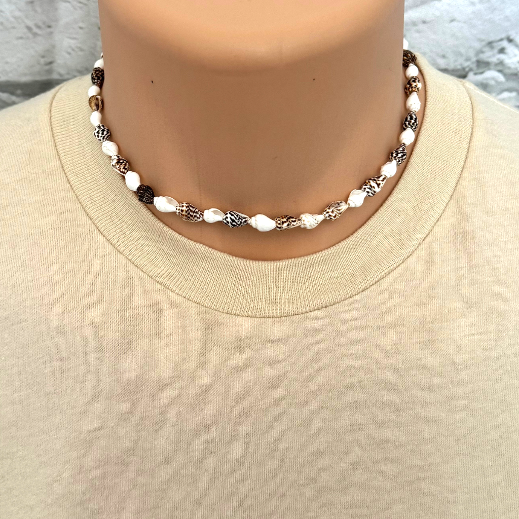 Puka shell necklace mens clearance