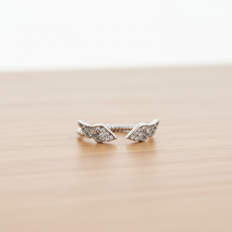 Angel Wings Ring on Table
