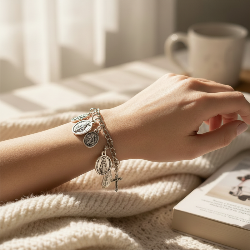 Silver Saints Bracelet