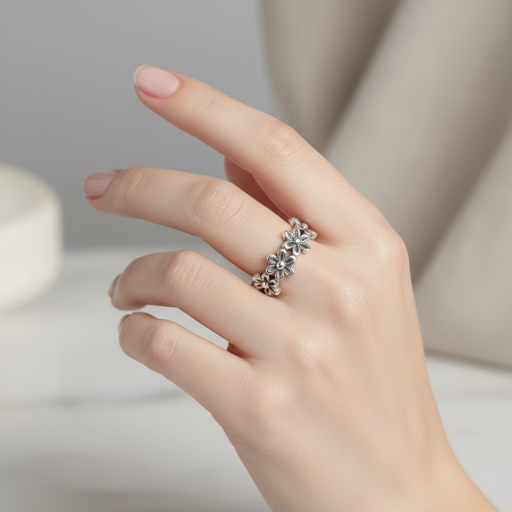 Flower Band Ring Lifestyle