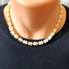 Italian Onyx Mens Beaded Necklace