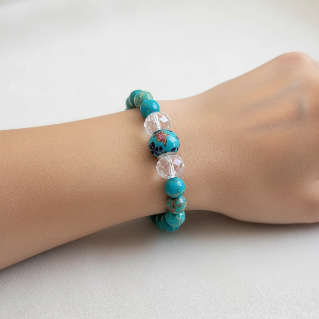 Lake Blue Jasper Bracelet.