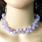 Candy Crush Purple Quartz Necklace-Beaded Necklaces,Purple