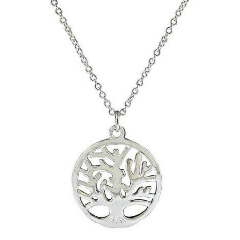 Sterling Silver Tree Of Life Necklace-Sterling Silver Necklaces