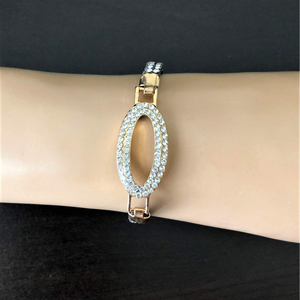 Buy the Crystal Oval Bracelet | JaeBee Jewelry