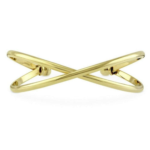 Gold Criss Cross Cuff Bracelet-Cuff Bracelets,Gold Bracelets