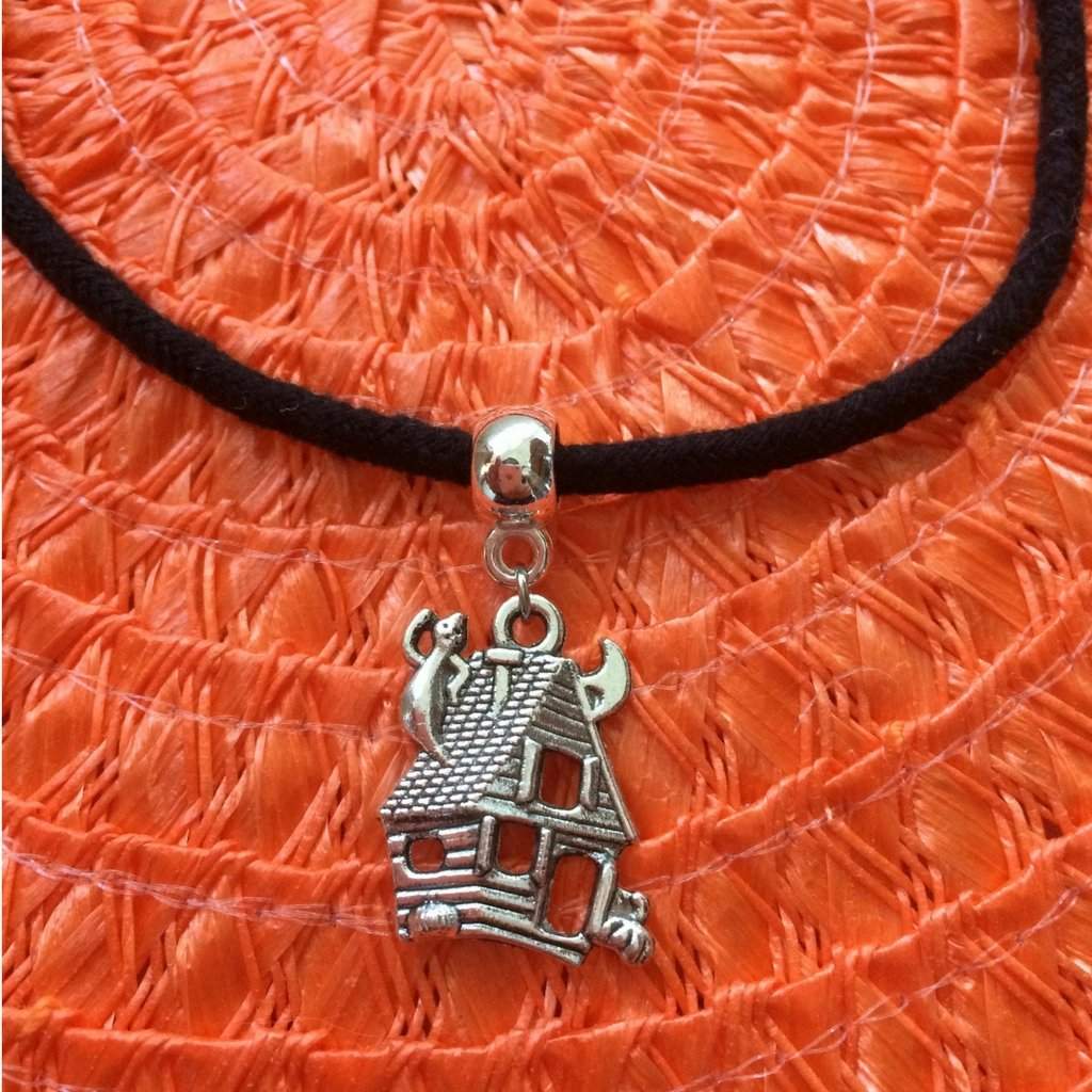 Haunted House Halloween Choker-Black,Chokers,Halloween