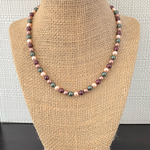 Berry Mix Shell Pearl Beaded Necklace