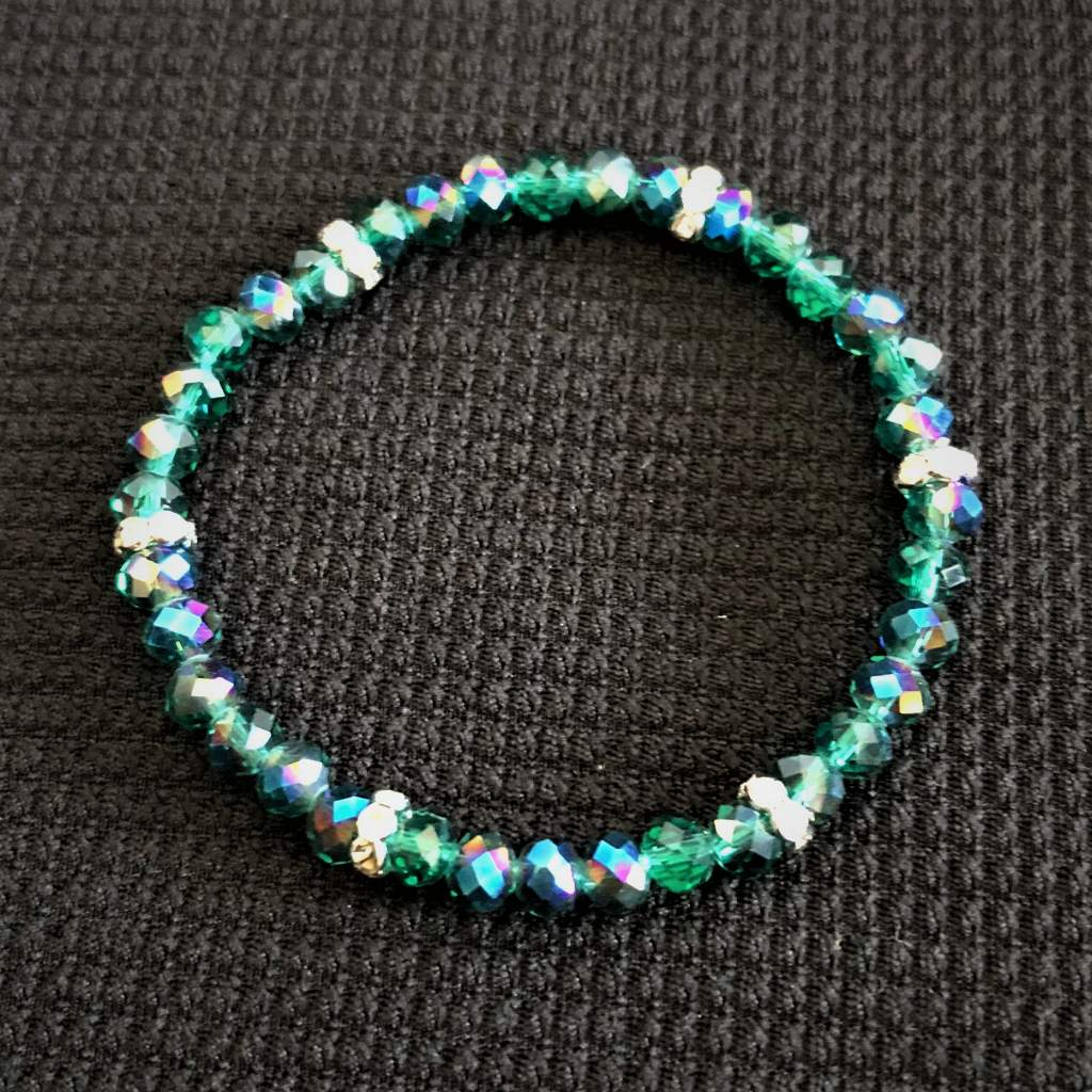 Original Malachite crystal Bracelet – Round – 1pc - Moksa