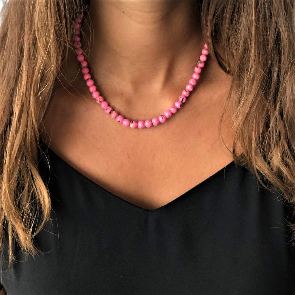 Beaded Hydro Rose Pink Beaded Layered Necklace for women, 18-20 Inches- 3  Line Quartz Alloy Necklace Price in India - Buy Beaded Hydro Rose Pink  Beaded Layered Necklace for women, 18-20 Inches-