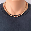 Sand Stone Agate and Toho Mens Beaded Necklace