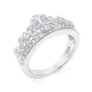 Sterling Silver Princess Crown Ring-Sterling Silver Rings