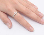 Sterling Silver and CZ Cross Ring-CZ Rings,Sterling Silver Rings